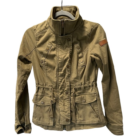 Hollister Jackets & Coats Hollister Army Green Jacket Xs Poshmark